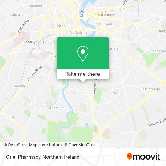Oriel Pharmacy map