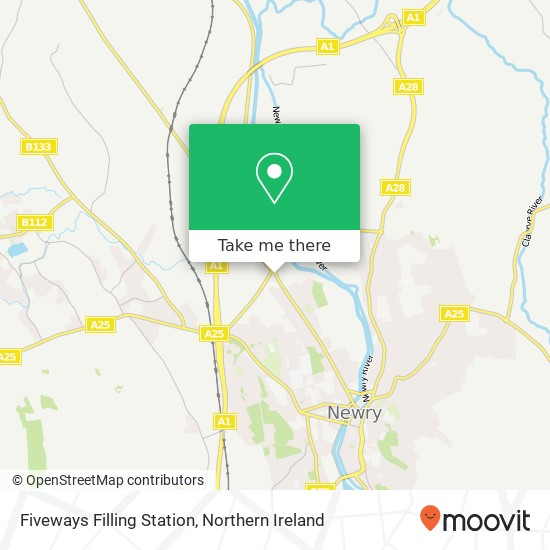 Fiveways Filling Station map