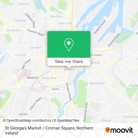St George's Market / Cromac Square map
