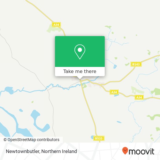 Newtownbutler map