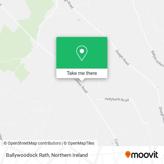 Ballywoodock Rath map