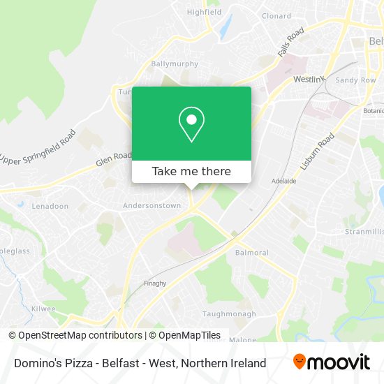 Domino's Pizza - Belfast - West map