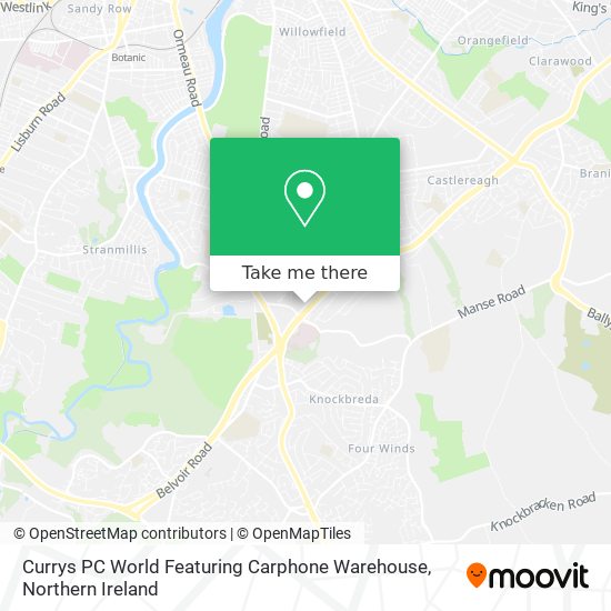 Currys PC World Featuring Carphone Warehouse map