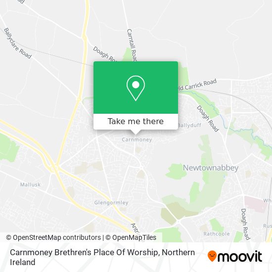 Carnmoney Brethren's Place Of Worship map
