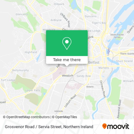 Grosvenor Road / Servia Street map
