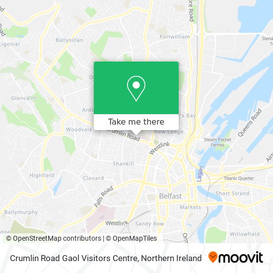 Crumlin Road Gaol Visitors Centre map
