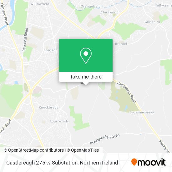 Castlereagh 275kv Substation map