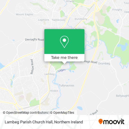 Lambeg Parish Church Hall map