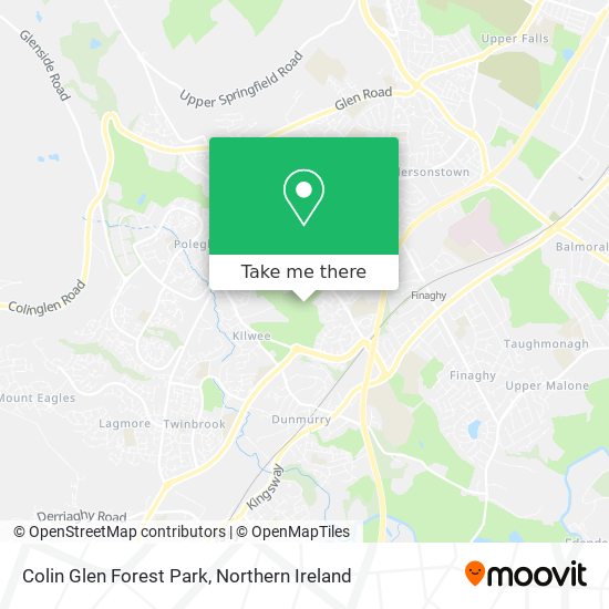Colin Glen Forest Park map
