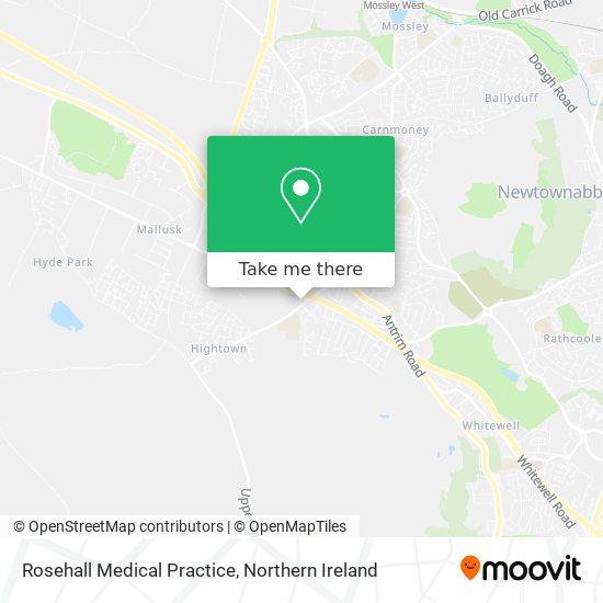 Rosehall Medical Practice map