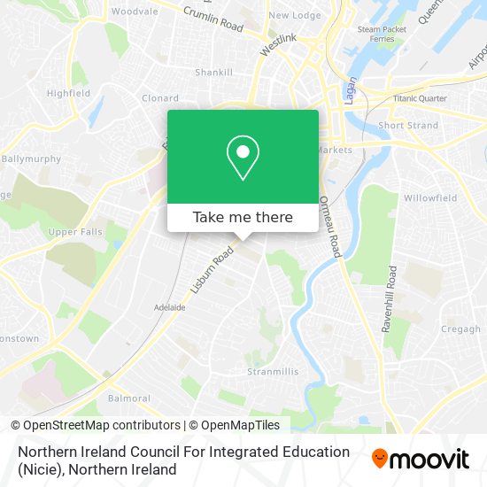 Northern Ireland Council For Integrated Education (Nicie) map