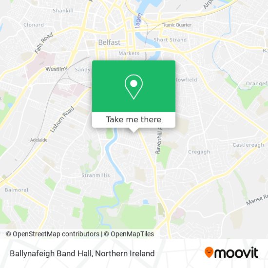 Ballynafeigh Band Hall map