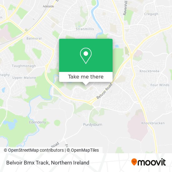 Belvoir Bmx Track map