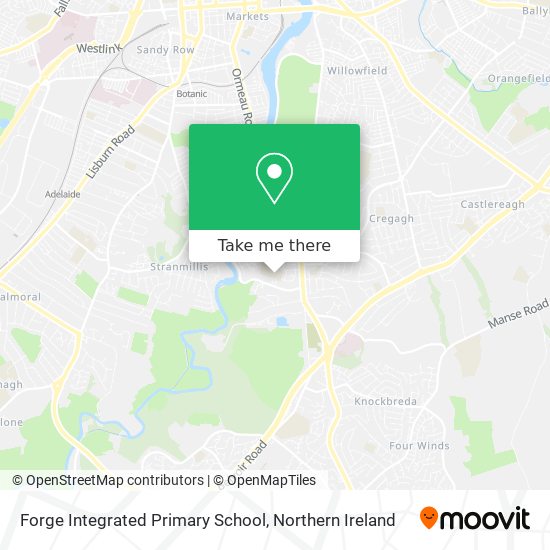 Forge Integrated Primary School map