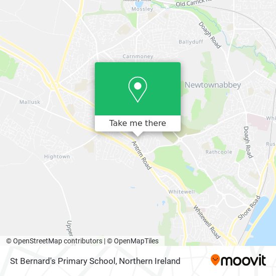 St Bernard's Primary School map