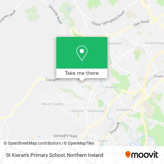 St Kieran's Primary School map
