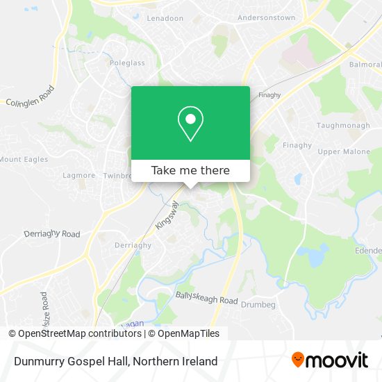 Dunmurry Gospel Hall map