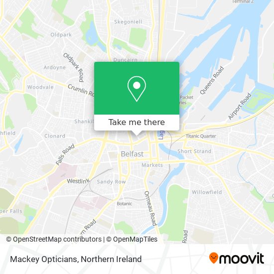 Mackey Opticians map