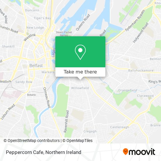 Peppercorn Cafe map
