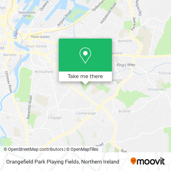 Orangefield Park Playing Fields map