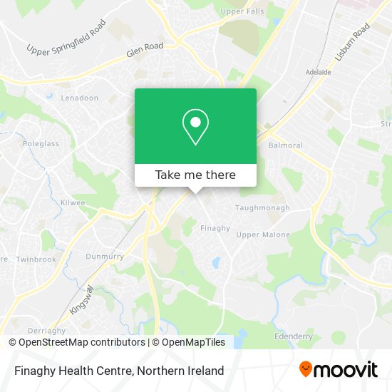 Finaghy Health Centre map