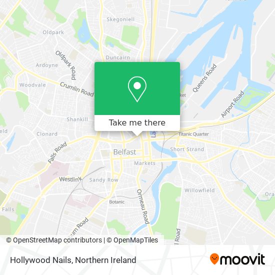 Hollywood Nails map