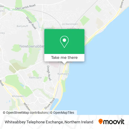 Whiteabbey Telephone Exchange map