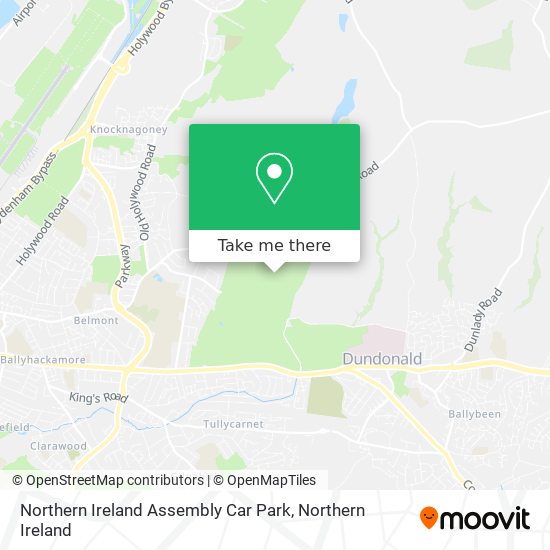 Northern Ireland Assembly Car Park map