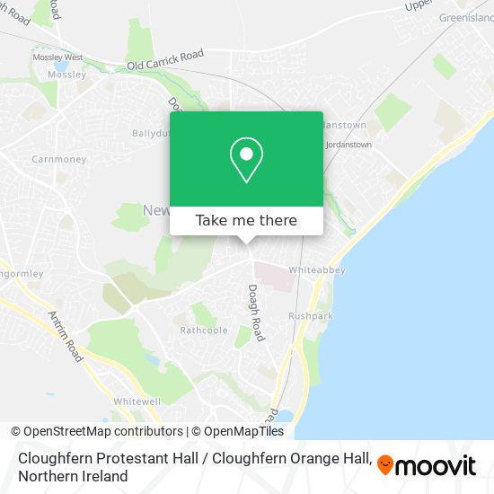 Cloughfern Protestant Hall / Cloughfern Orange Hall map