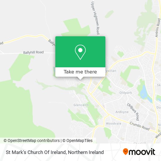 St Mark's Church Of Ireland map