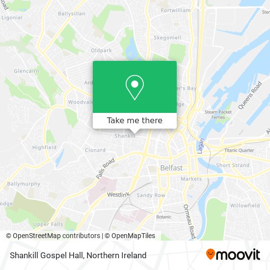 Shankill Gospel Hall map