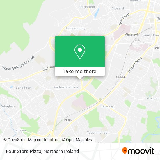 Four Stars Pizza map