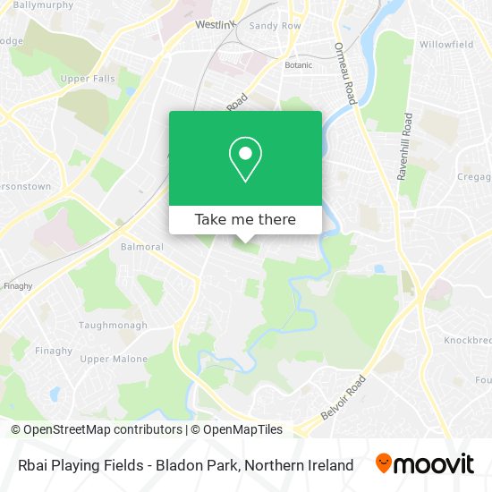 Rbai Playing Fields - Bladon Park map