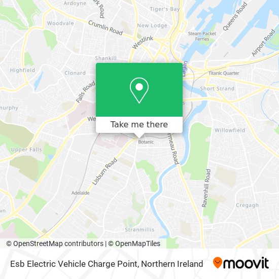 Esb Electric Vehicle Charge Point map