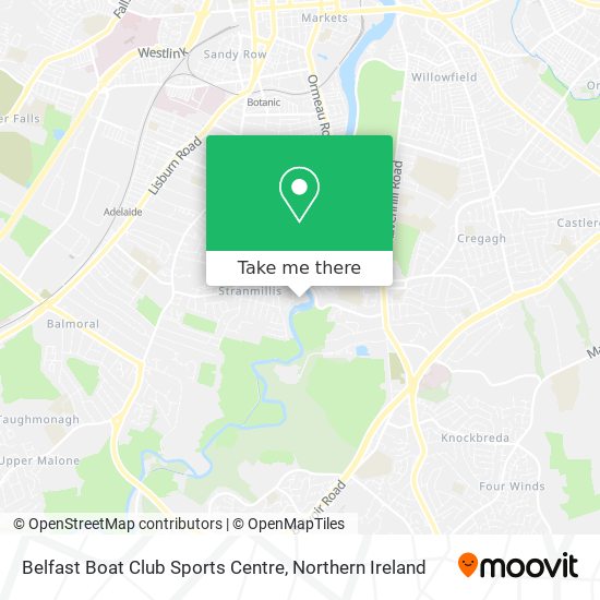 Belfast Boat Club Sports Centre map