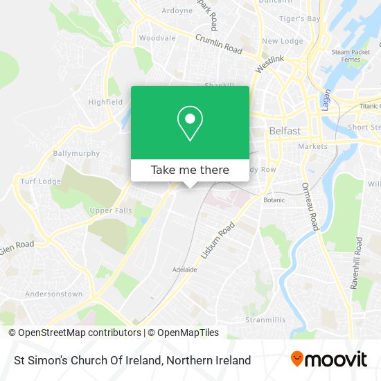 St Simon's Church Of Ireland map