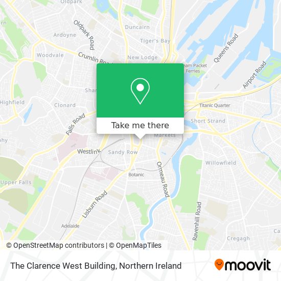 The Clarence West Building map
