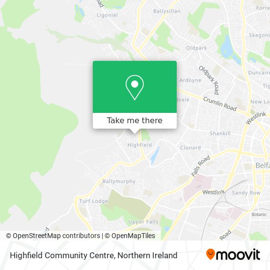 Highfield Community Centre map
