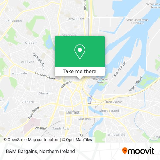 B&M Bargains map