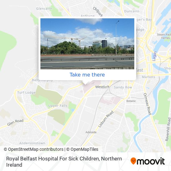 Royal Belfast Hospital For Sick Children map