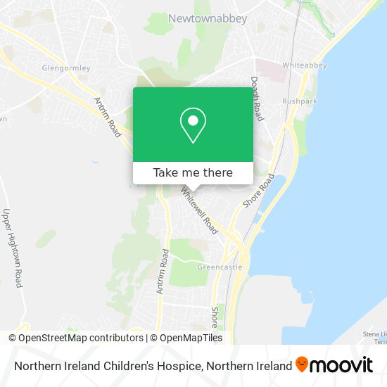 Northern Ireland Children's Hospice map