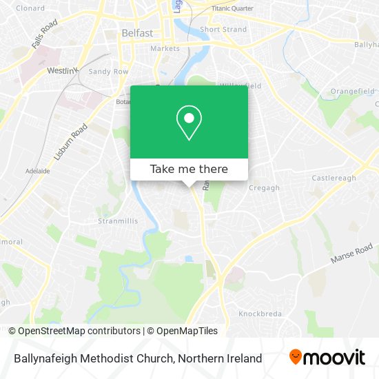 Ballynafeigh Methodist Church map