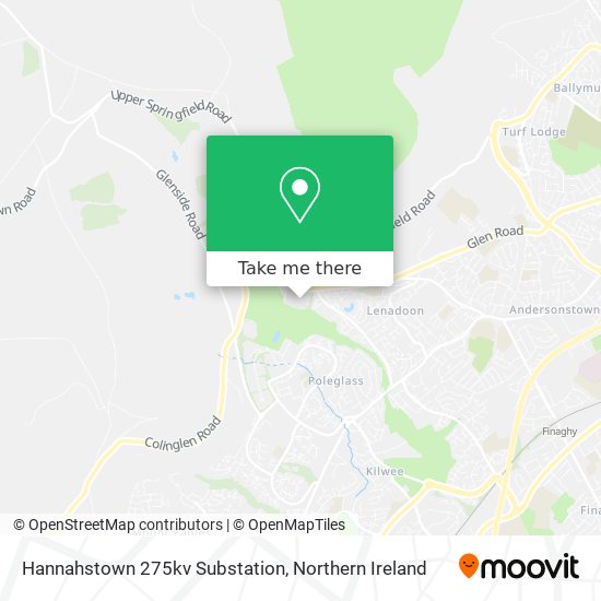 Hannahstown 275kv Substation map