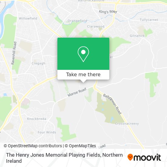 The Henry Jones Memorial Playing Fields map