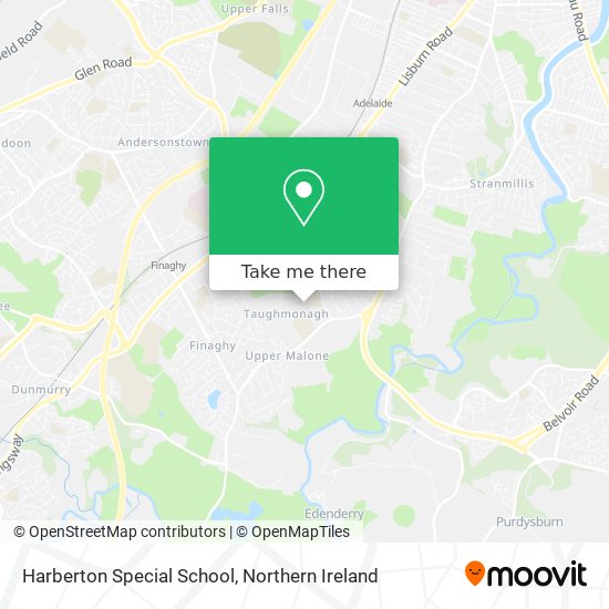 Harberton Special School map
