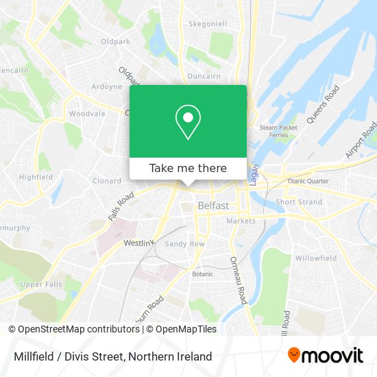 Millfield / Divis Street map