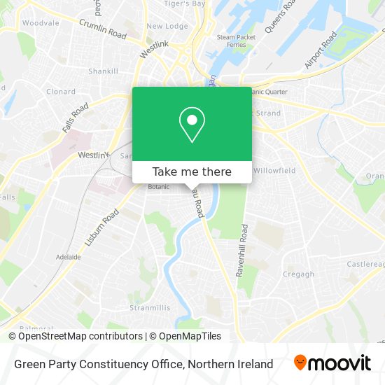 Green Party Constituency Office map