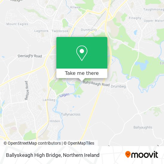 Ballyskeagh High Bridge map