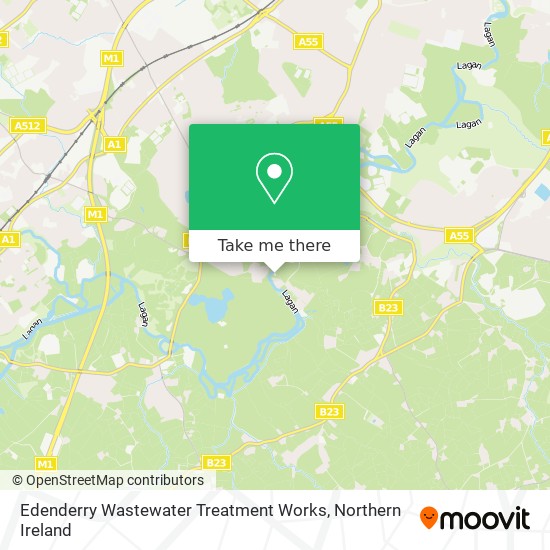 Edenderry Wastewater Treatment Works map