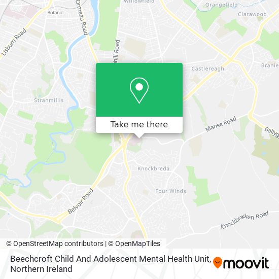 Beechcroft Child And Adolescent Mental Health Unit map